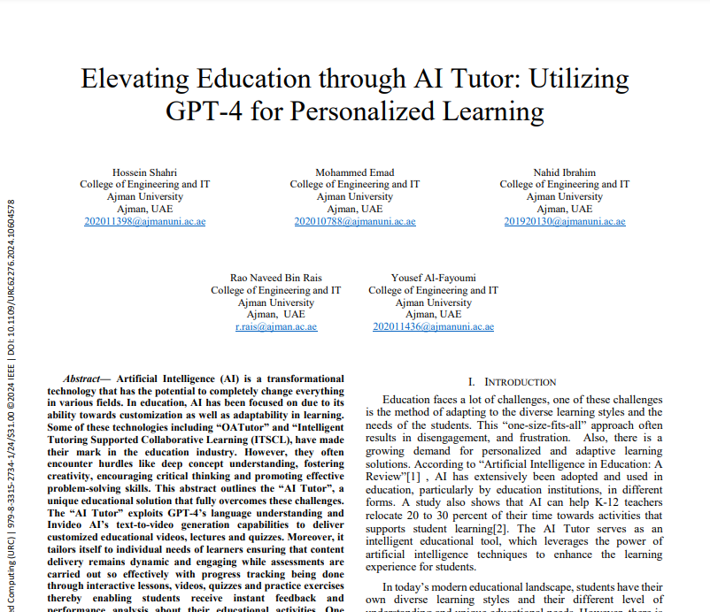 AI Tutor Publication Image